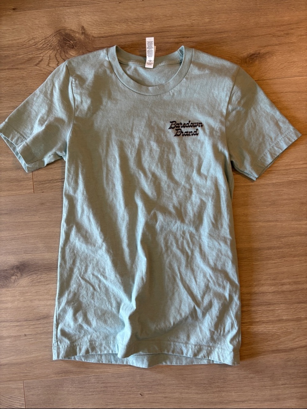 Ladies XS baredown brand Sage Green Short-Sleeve Tee